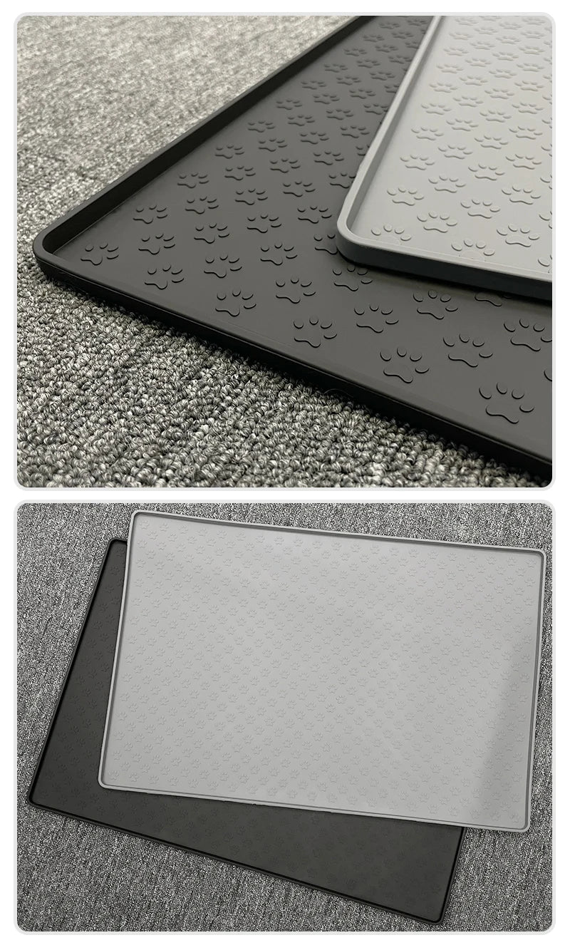 Tapis de protection en silicone pour gamelle chiens ou chats